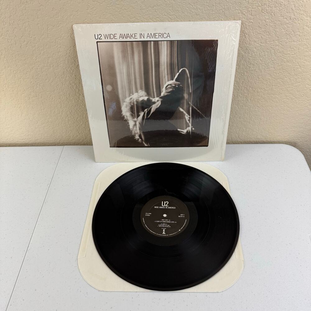U2 Wide Awake In America USED 1984 EP Rock Vinyl Record ISL-90279